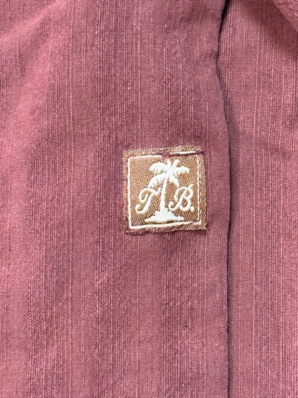 Tommy Bahama Men's Hi-Note Cafe Silk Button-Down Shirt in Wine Size XL - Picture 5 of 7